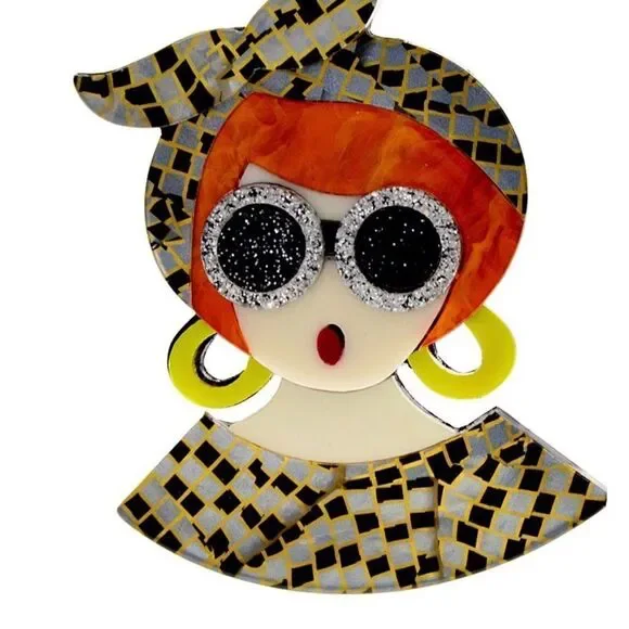 🖤 Stylish lady boho style unique brooch 🖤 - Picture 3 of 4